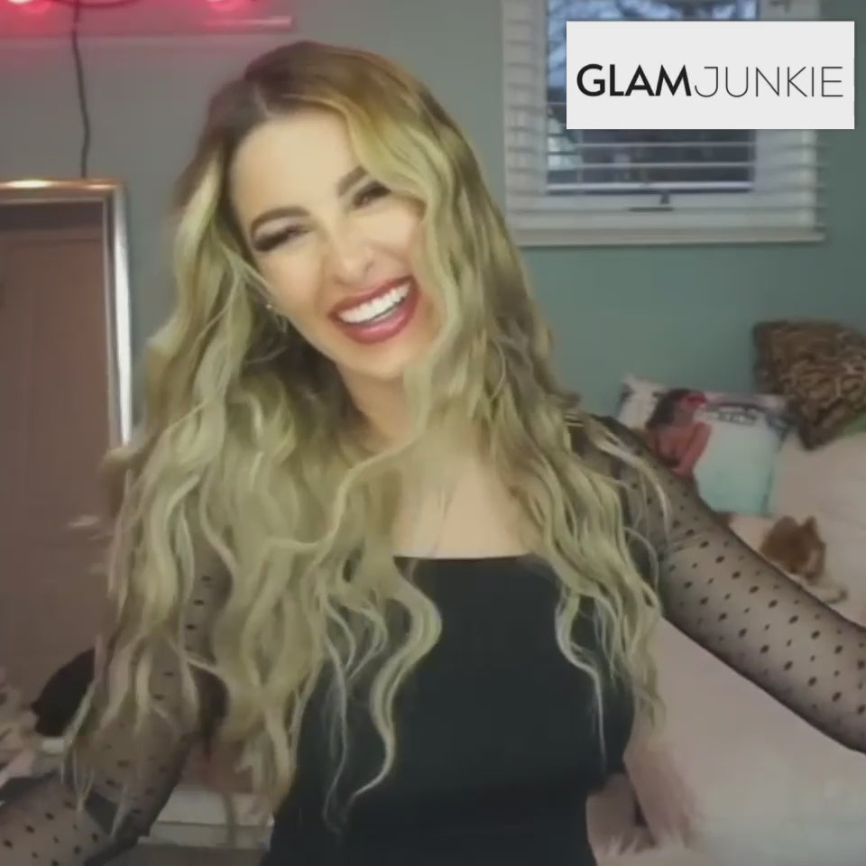 Square video promoting the GlamJunkie Iconic Waver, one of the best hair wavers for sale. Fast heating, no appointment required. Free shipping.